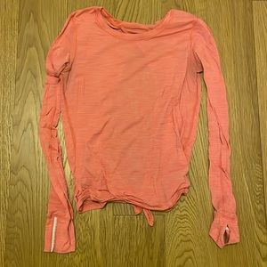 Lululemon open back long sleeve shirt